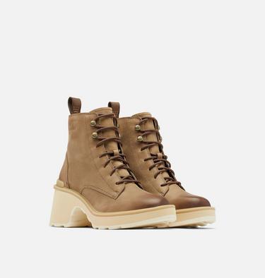 Women's Hi-Line Heel Lace Boot, Color: Umber, Ceramic, image 2