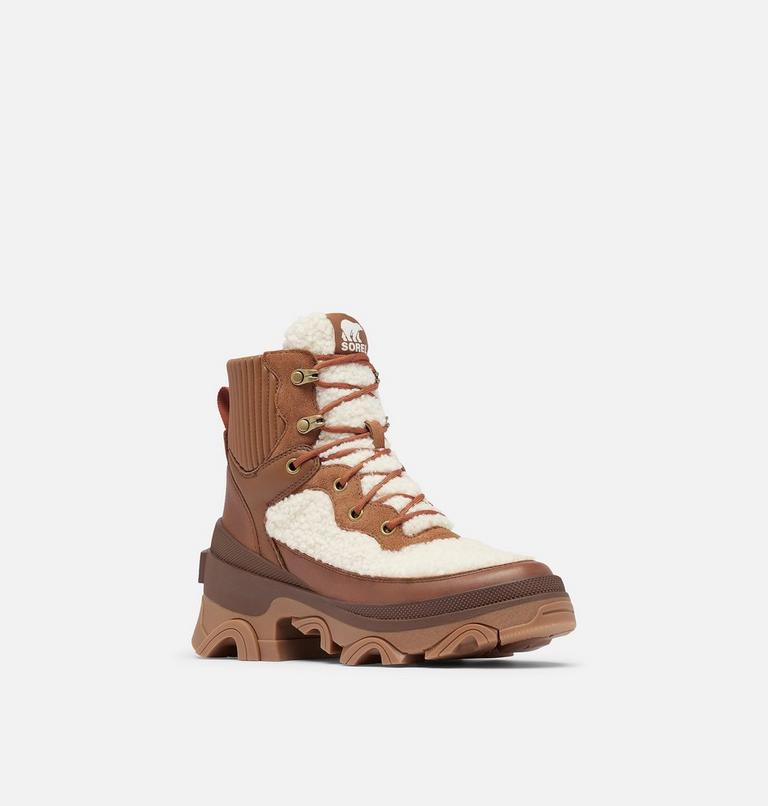BREX Bottes à lacets confortables pour femme, Color: Velvet Tan, Sanguine, image 7