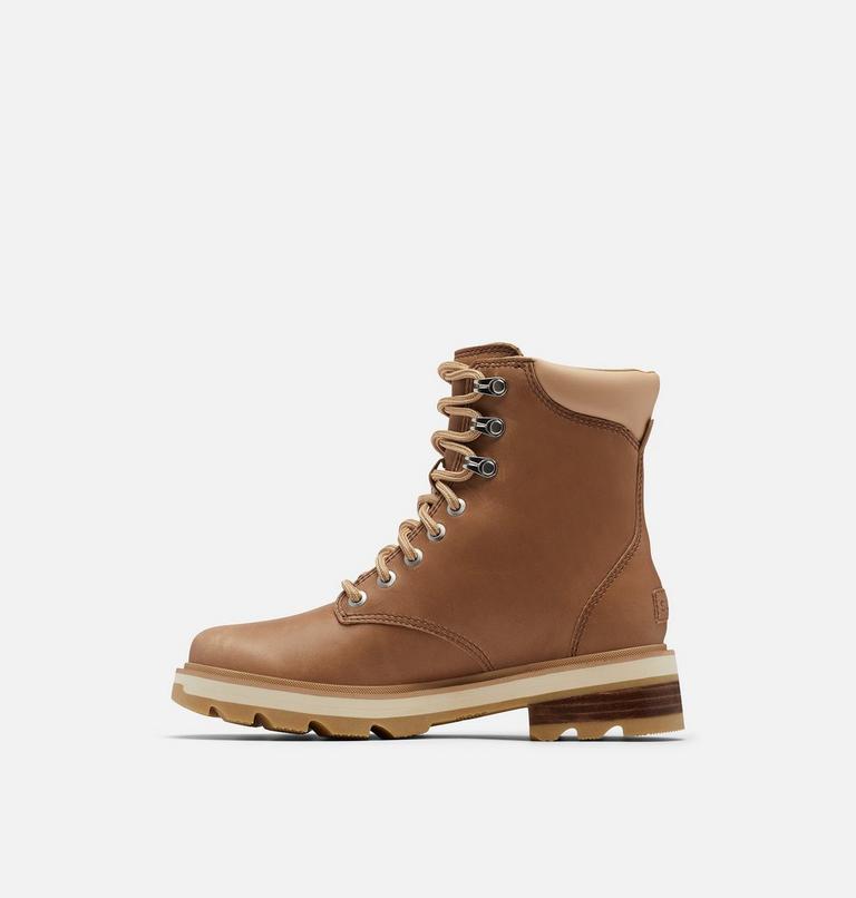 Women's Lennox Lace STKD Waterproof Leather Boot, Color: Ceramic, Canoe, image 4