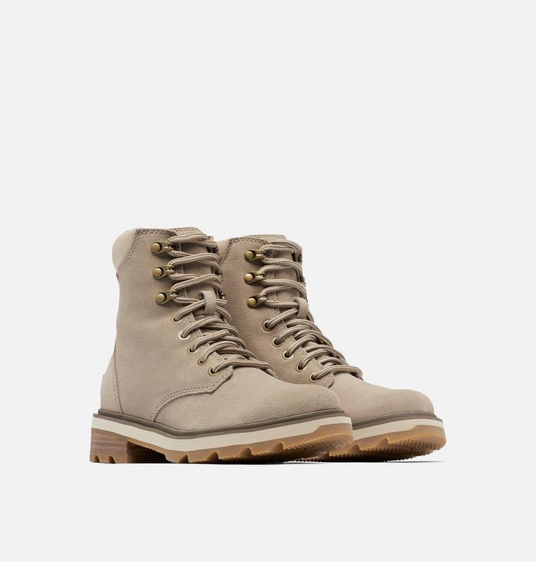 Women's Lennox Lace STKD Boot, Color: Omega Taupe, Gum, image 2