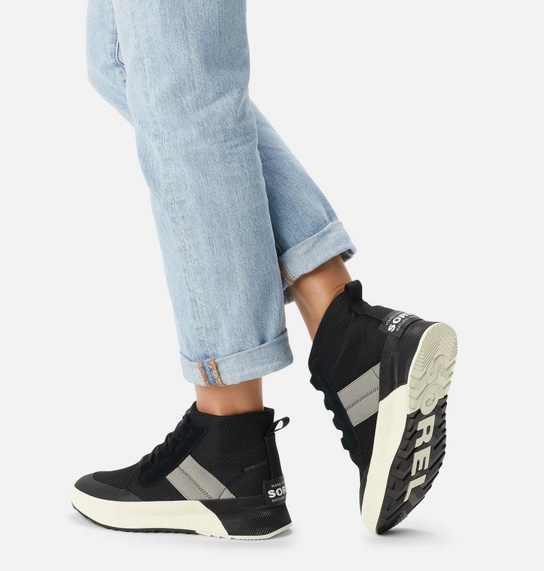 Women's Out N About III Mid Sneaker, Color: Black, Sea Salt, image 8