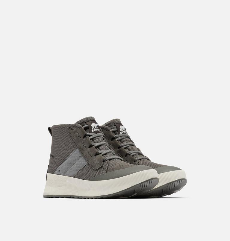Women's Out N About III Waterproof Mid Sneaker, Color: Quarry, Sea Salt, image 2