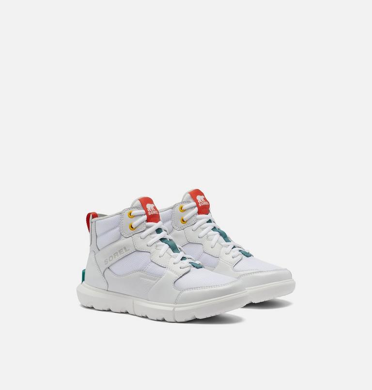 Women's Sorel Explorer II  Mid Sneaker Shoe, Color: White, Moonstone, image 2