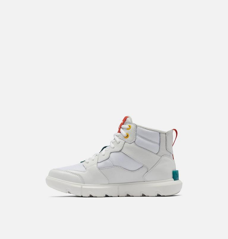 Women's Sorel Explorer II  Mid Sneaker Shoe, Color: White, Moonstone, image 4