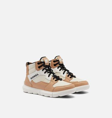 Women's Sorel Explorer II Sneaker Mid, Color: Chalk, Black, image 2