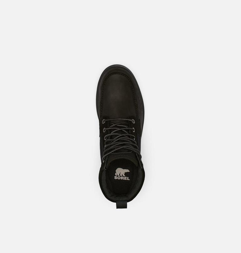 Men's Carson Moc Waterproof Winter Boot, Color: Black, Gum, image 5