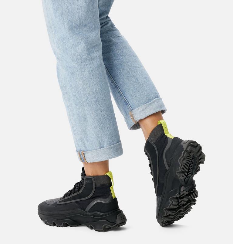 Women's Kinetic Breakthru Venture Mid Waterproof Winter Sneaker, Color: Black, Jet, image 8