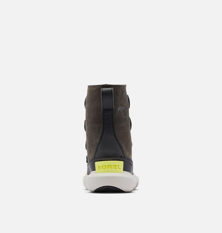 Kids Sorel Explorer Lace Winter boot, Color: Jet, Black, image 3