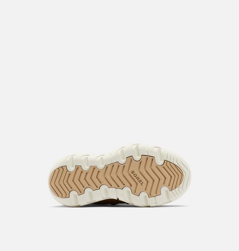 Kids Sorel Explorer Lace Winter boot, Color: Velvet Tan, Chalk, image 6