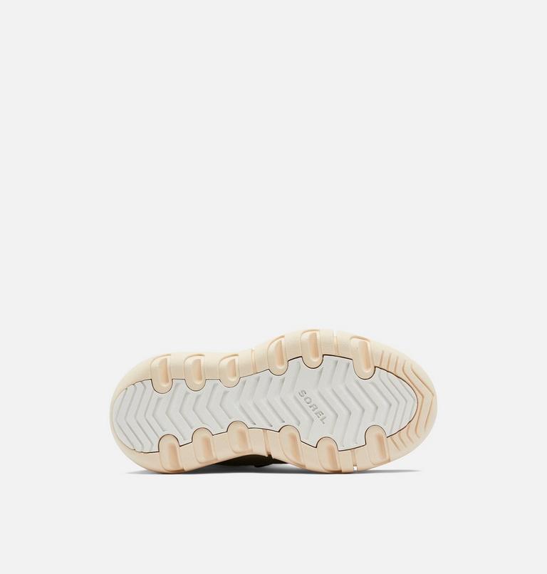 Kids Sorel Explorer Lace Winter boot, Color: Stone Green, White Peach, image 6