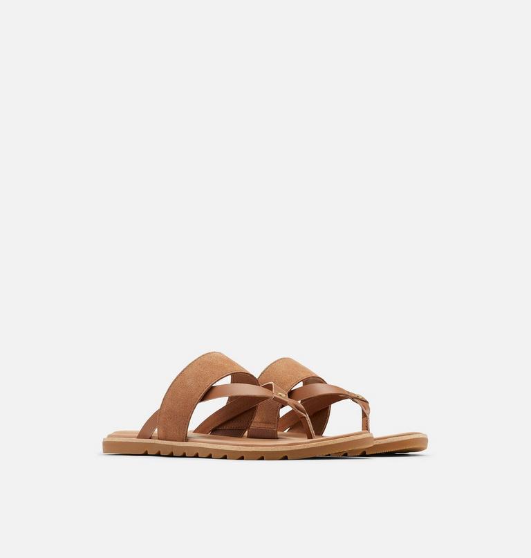 Women's Ella II Easy Flip Sandal, Color: Velvet Tan, Gum 2, image 2