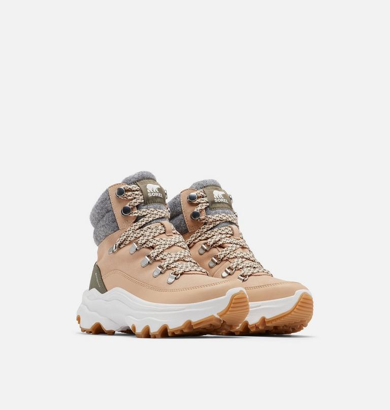 Women's Kinetic Breakthru Conquest Waterproof Bootie, Color: Nova Sand, Stone Green, image 2