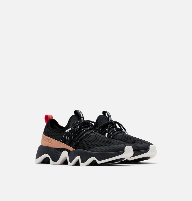 Women's Kinetic Impact II Lace Sneaker, Color: Black, Sea Salt, image 2