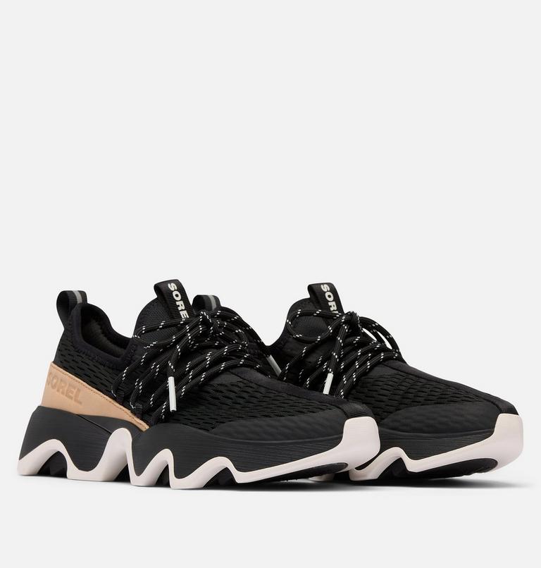 Women's Kinetic Impact II Lace Sneaker, Color: Black, Honest Beige, image 2