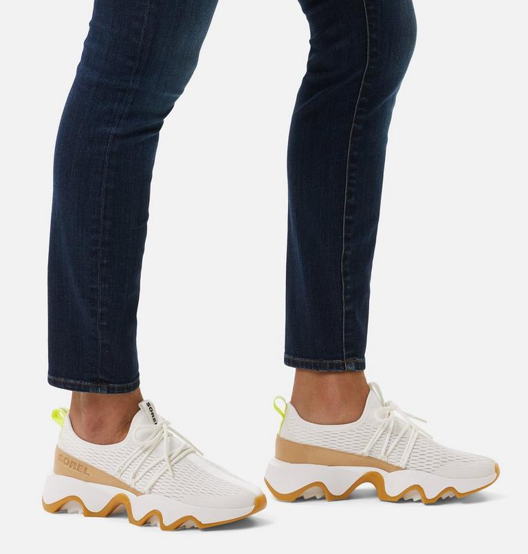 Women's Kinetic Impact II Lace Sneaker, Color: Sea Salt, Radiation, image 7