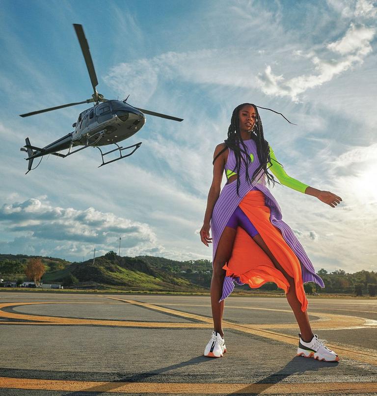 Women's Kinetic Impact II Lace Sneaker, Color: Sea Salt, Koi, image 9