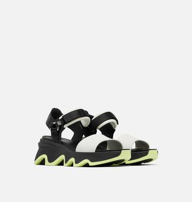 KINETIC Impact Sandales hautes compens&eacute;es &agrave; bride en Y pour femme, Color: Black, Jet, image 2