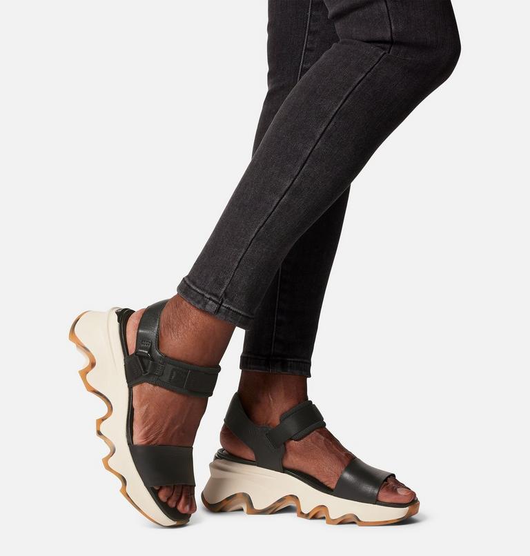 Women's Kinetic Impact Y-Strap High Sandal, Color: Black, Chalk, image 11