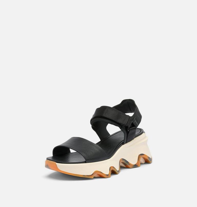 Women's Kinetic Impact Y-Strap High Sandal, Color: Black, Chalk, image 8