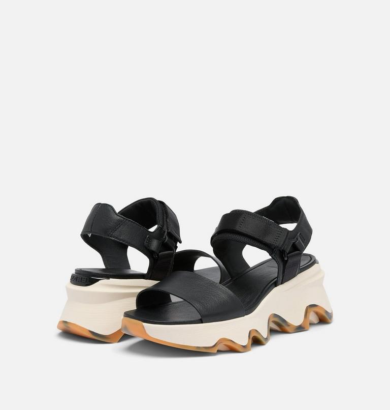 Women's Kinetic Impact Y-Strap High Sandal, Color: Black, Chalk, image 9