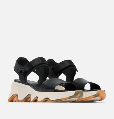 Women's Kinetic Impact Y-Strap High Sandal, Color: Black, Chalk, image 2