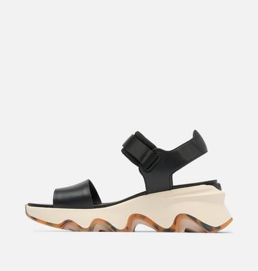 Women's Kinetic Impact Y-Strap High Sandal, Color: Black, Chalk, image 4