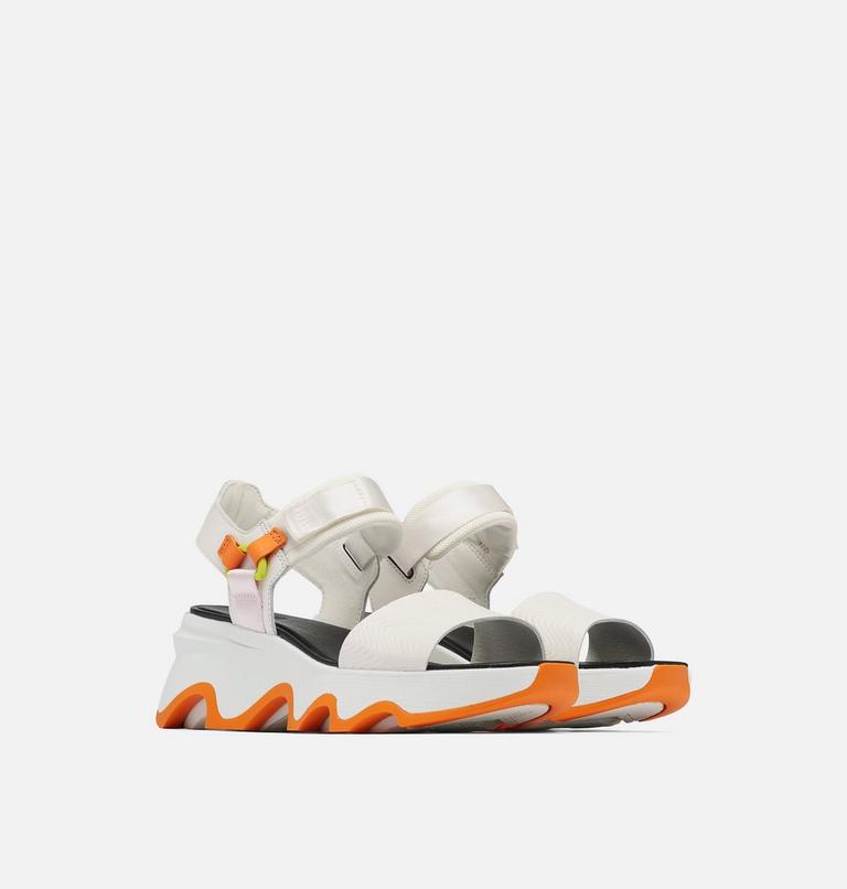 Women's Kinetic Impact Y-Strap High Sandal, Color: Sea Salt, Koi, image 2