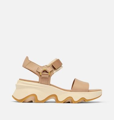 Women's Kinetic Impact Y-Strap High Sandal, Color: Honest Beige, Honey White, image 1