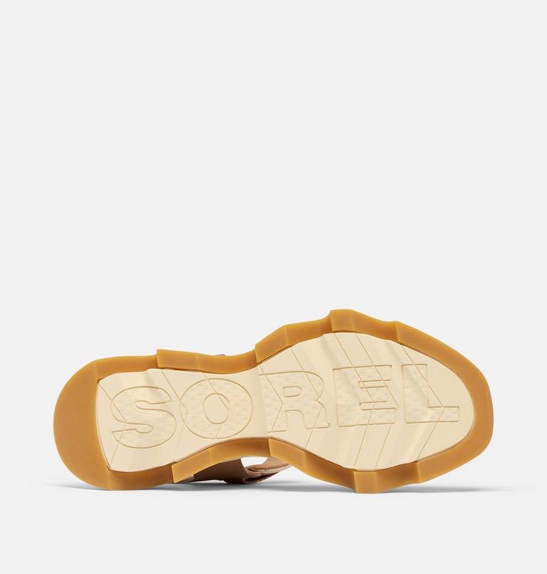 Women's Kinetic Impact Y-Strap High Sandal, Color: Honest Beige, Honey White, image 6