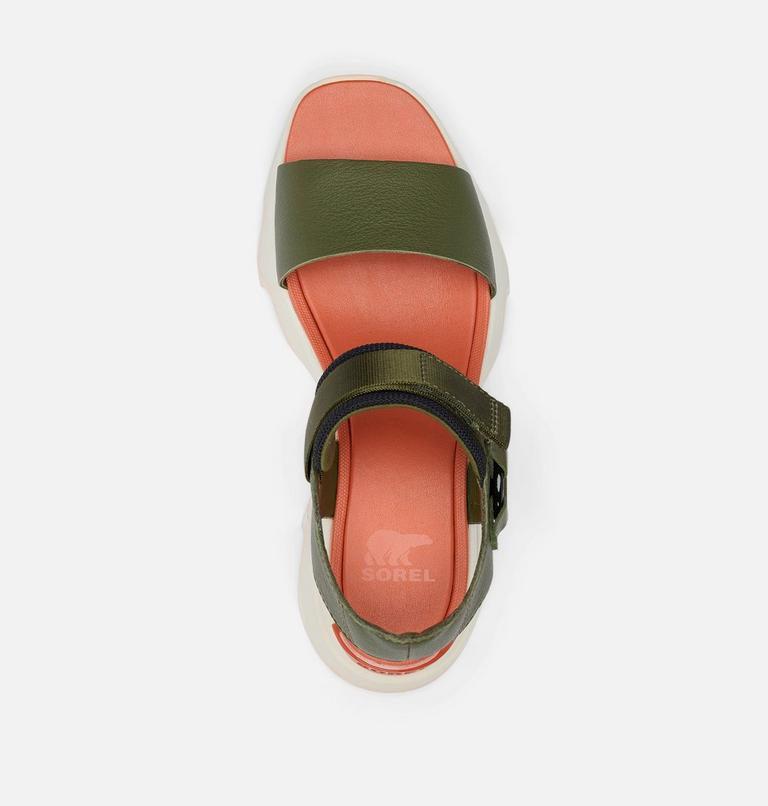Women's Kinetic Impact Y-Strap High Sandal, Color: Utility Green, Pearlescent, image 5