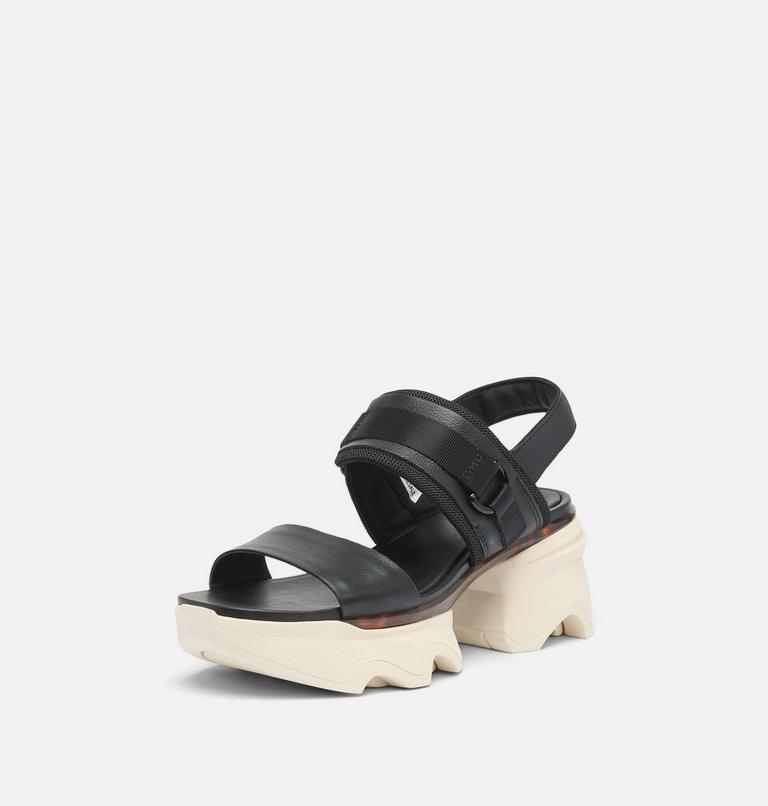 Women's Kinetic Impact Slingback Heel Sandal, Color: Black, Chalk, image 8