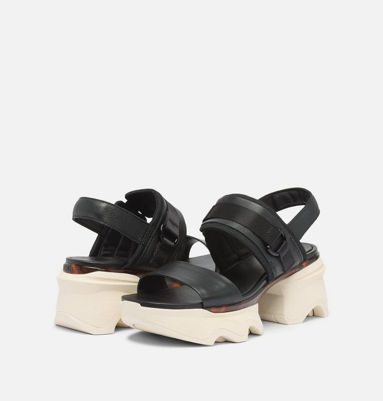 Women's Kinetic Impact Slingback Heel Sandal, Color: Black, Chalk, image 9