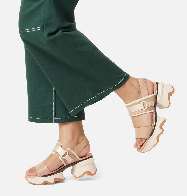 KINETIC Impact Slingback Heel Women's Sandal, Color: Honest Beige, Honey White, image 8