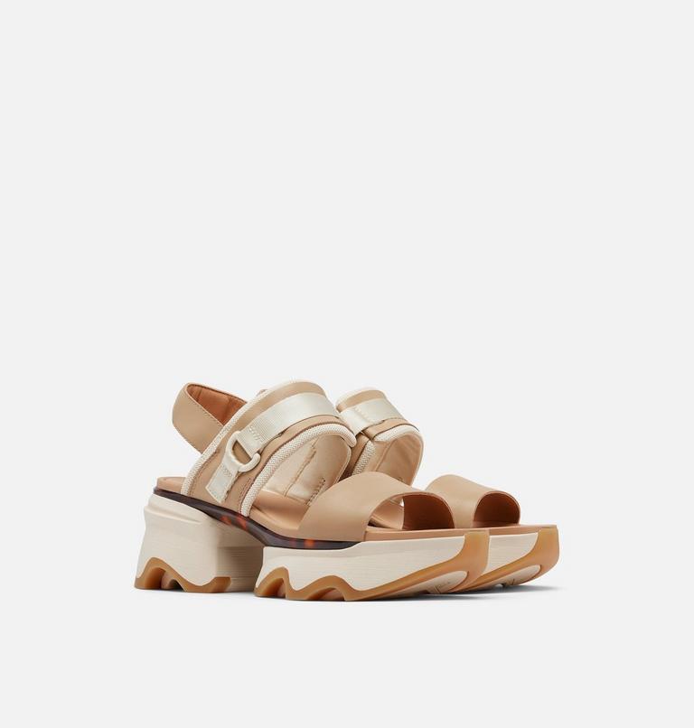 KINETIC Impact Slingback Heel Women's Sandal, Color: Honest Beige, Honey White, image 2