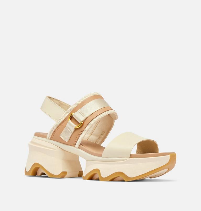 Women's Kinetic Impact Slingback Heel Sandal, Color: Honey White, Sea Salt, image 7
