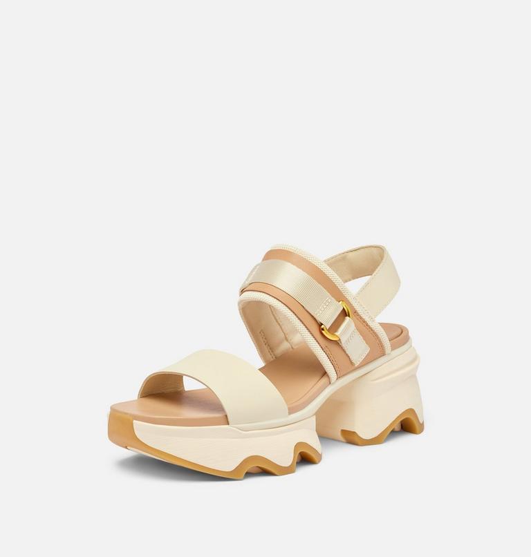 Women's Kinetic Impact Slingback Heel Sandal, Color: Honey White, Sea Salt, image 8