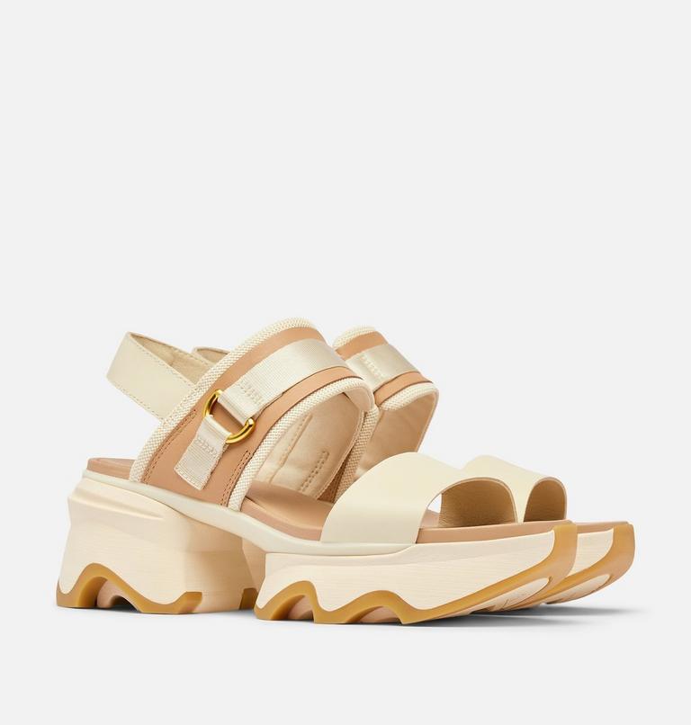 Women's Kinetic Impact Slingback Heel Sandal, Color: Honey White, Sea Salt, image 2