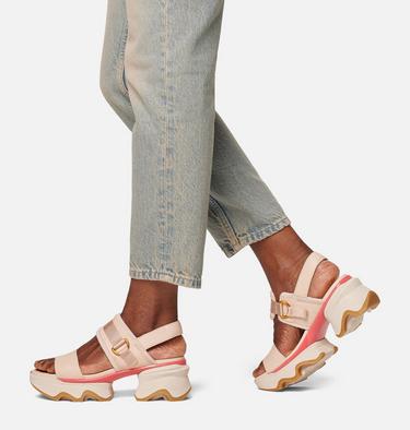 Women's Kinetic Impact Slingback Heel Sandal, Color: Pearlescent, Coral Blossom, image 4