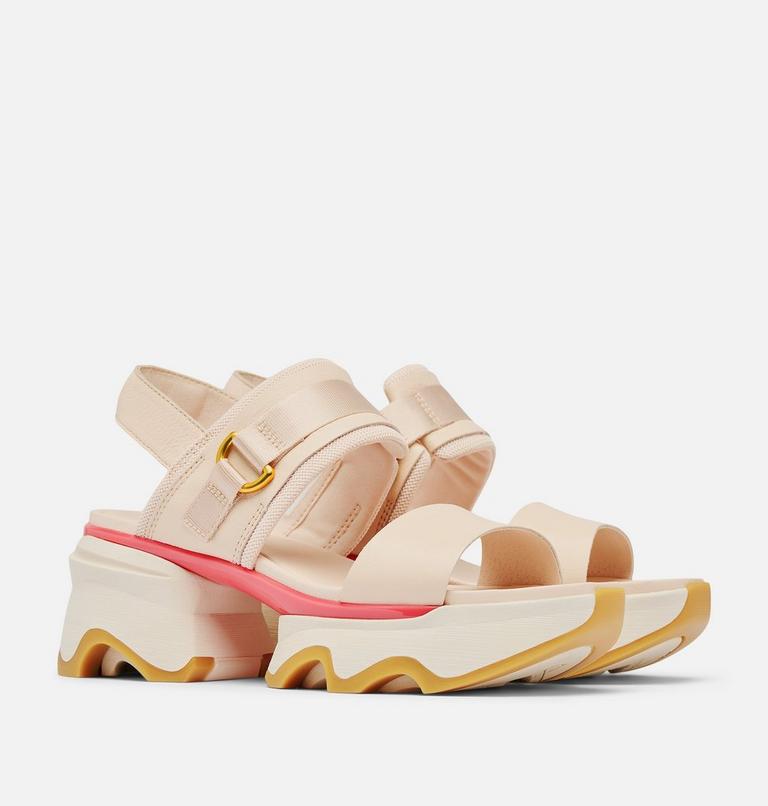 Women's Kinetic Impact Slingback Heel Sandal, Color: Pearlescent, Coral Blossom, image 2