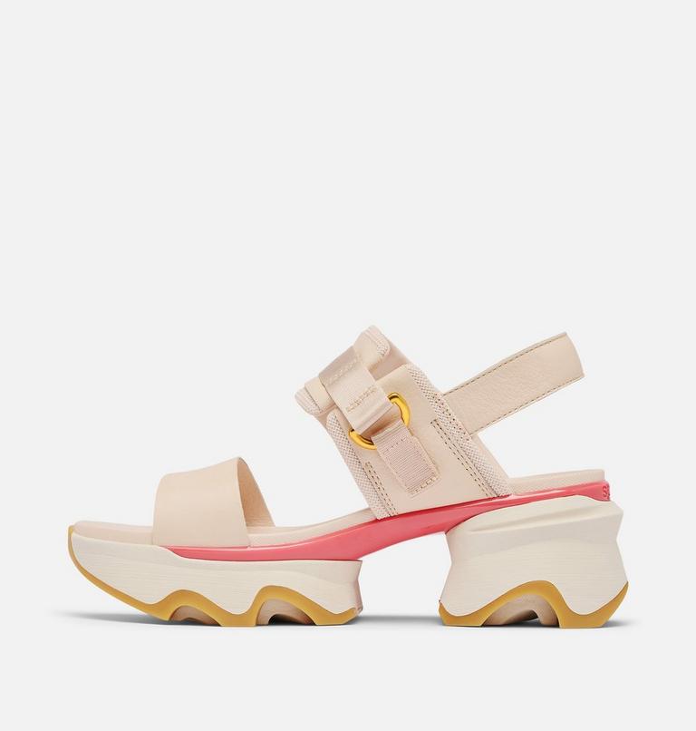 Women's Kinetic Impact Slingback Heel Sandal, Color: Pearlescent, Coral Blossom, image 4