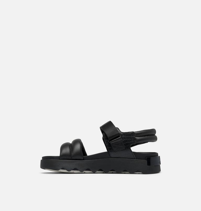 VIIBE Women's Flat Sandal, Color: Black, Black, image 4