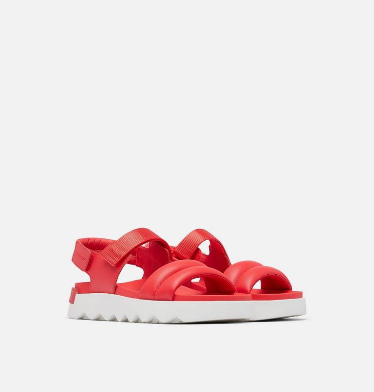 Women's Viibe Sandal, Color: Red Glo, White, image 2