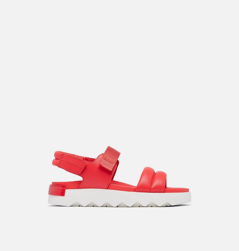 Women's Viibe Sandal, Color: Red Glo, White, image 1