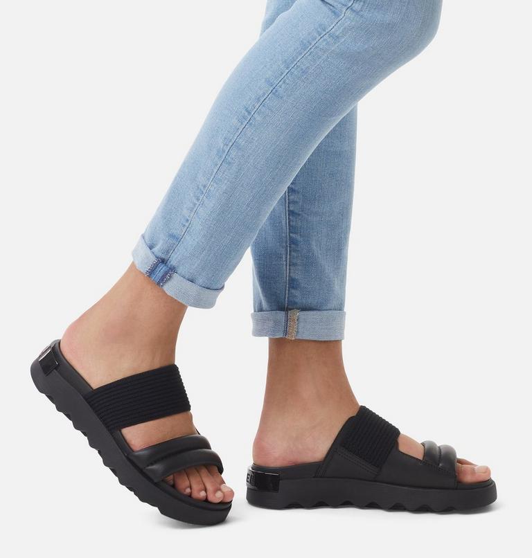 Women's Viibe Slide, Color: Black, Black, image 7