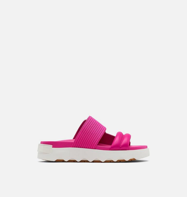 Women's Viibe Slide, Color: Fuchsia Fizz, Sea Salt, image 1