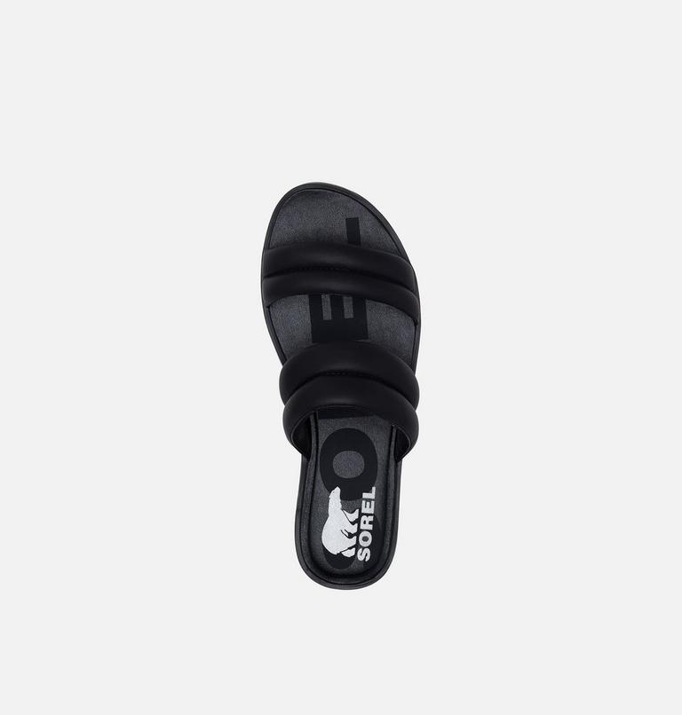 Women's Ella II Puff Slide, Color: Black, Sea Salt, image 5