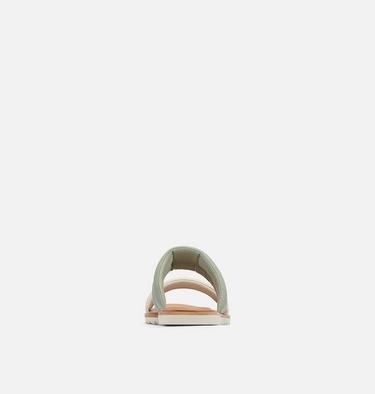 Women's Ella II Puff Slide Sandal, Color: Safari, Chalk, image 3