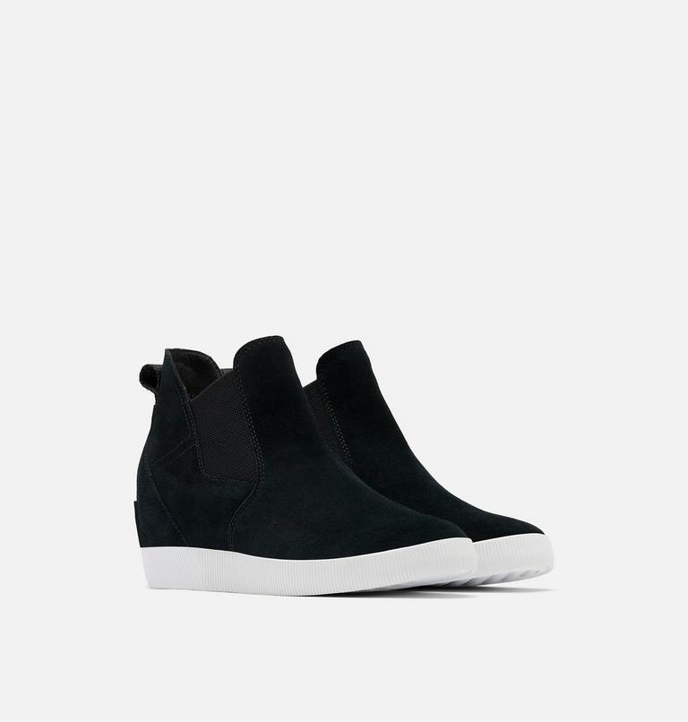 OUT N ABOUT Slip-On Women's Wedge, Color: Black, White, image 2