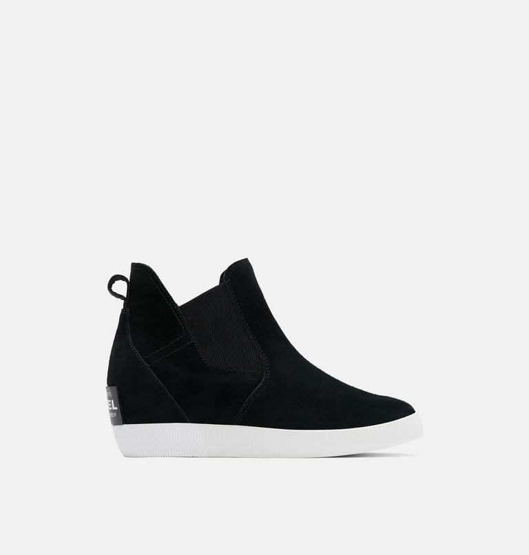OUT N ABOUT Slip-On Women's Wedge, Color: Black, White, image 1