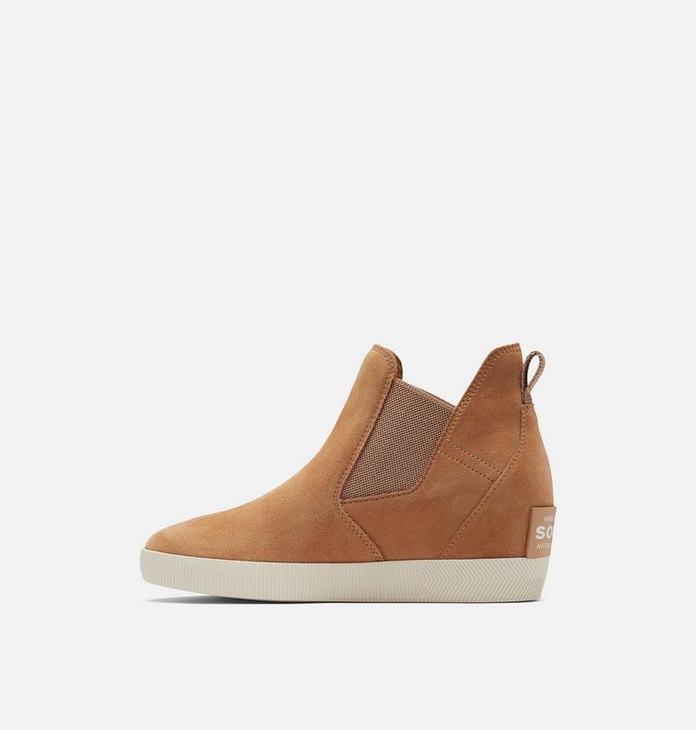 OUT N ABOUT Chaussures à enfiler compensées pour femme, Color: Tawny Buff, Chalk, image 4